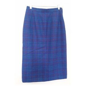 PENDLETON VTG Straight Tartan Multi Plaid Skirt
